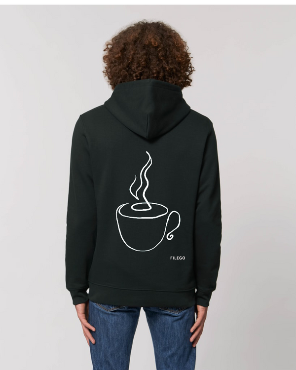 Filego One Line Coffee Hoodie UNISEX