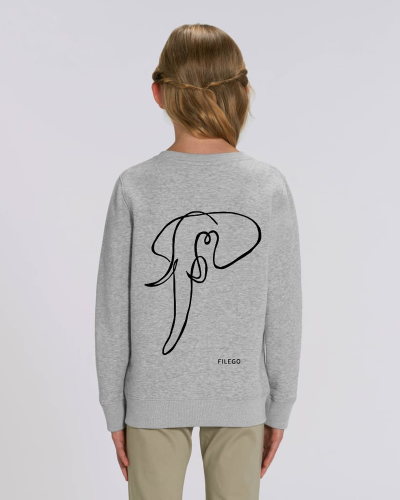 Filego One Line Elephant Mini Sweatshirt