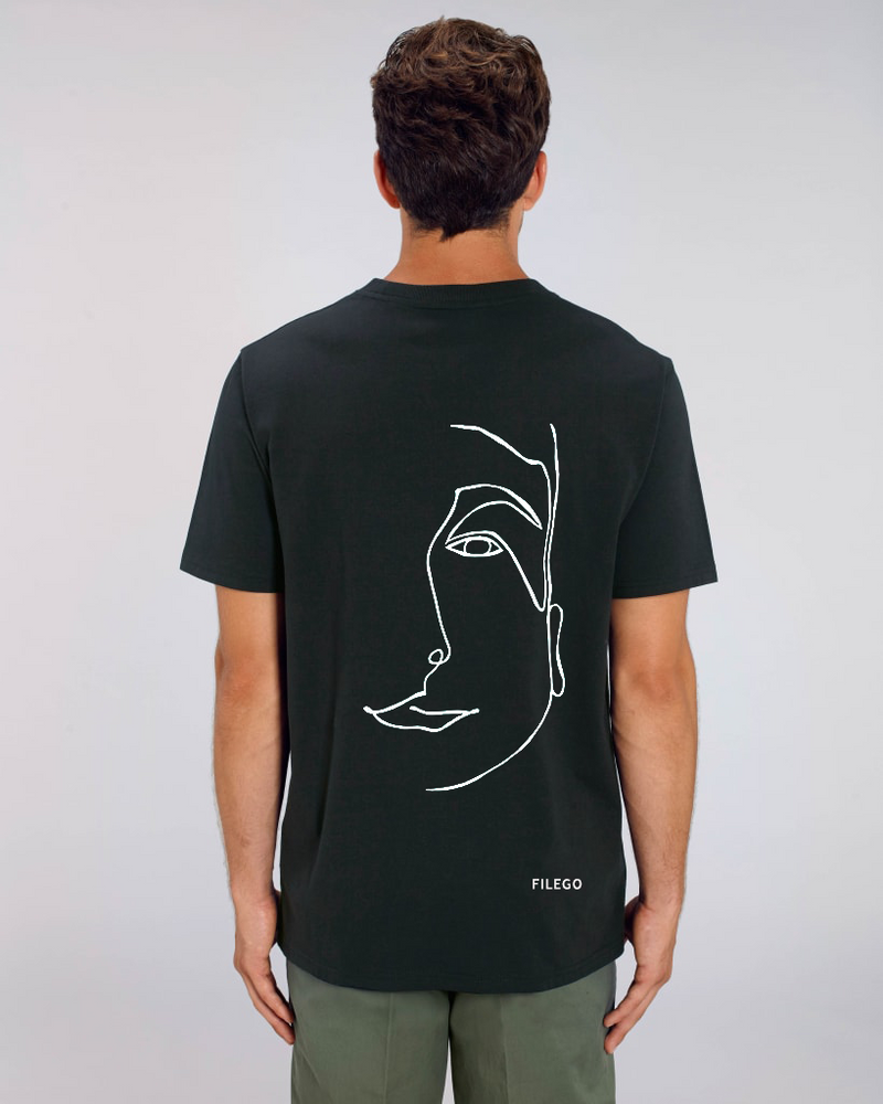 Filego One Line Face T-Shirt