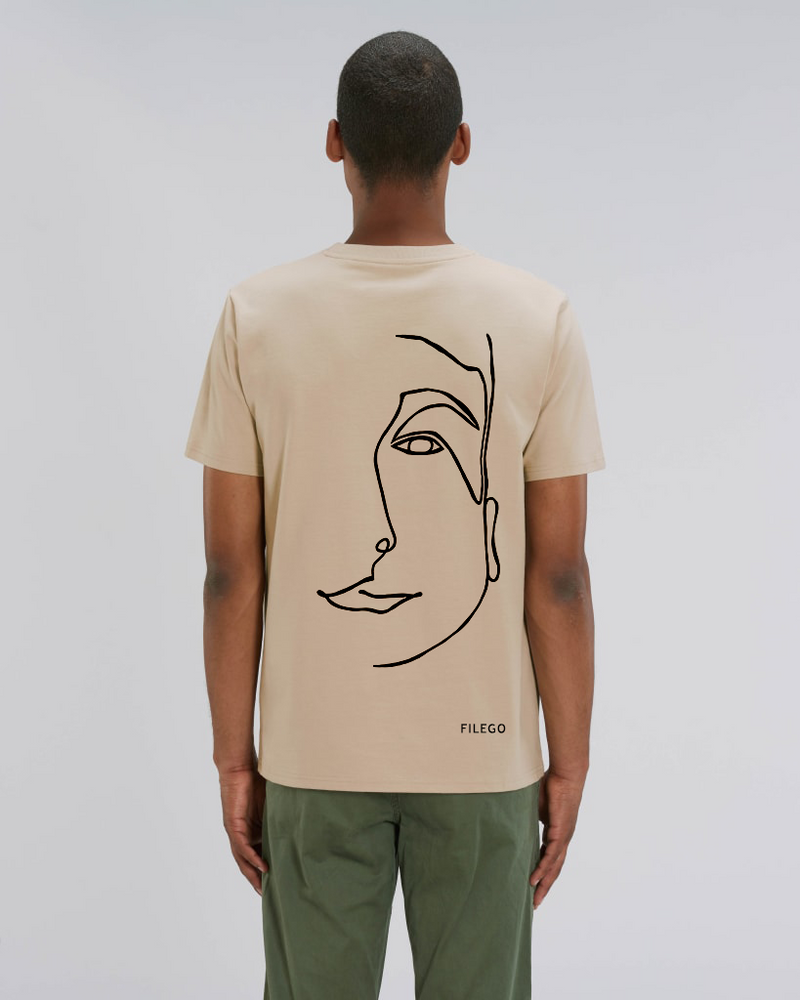 Filego One Line Face T-Shirt