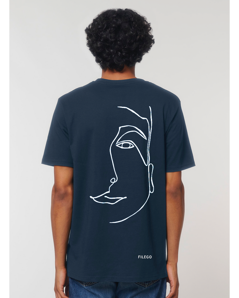 Filego One Line Face T-Shirt