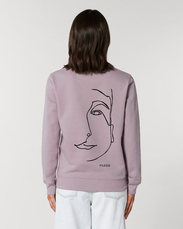 Filego One Line Face Sweatshirt UNISEX