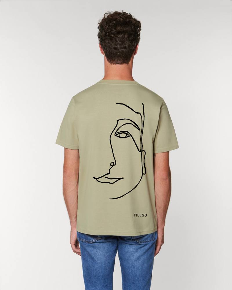 Filego One Line Face T-Shirt