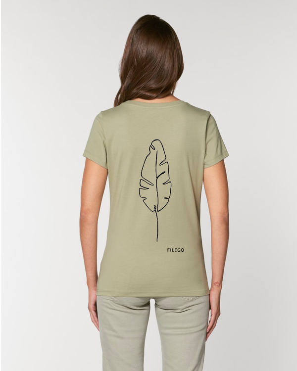 Filego One Line Feather Basic T-Shirt