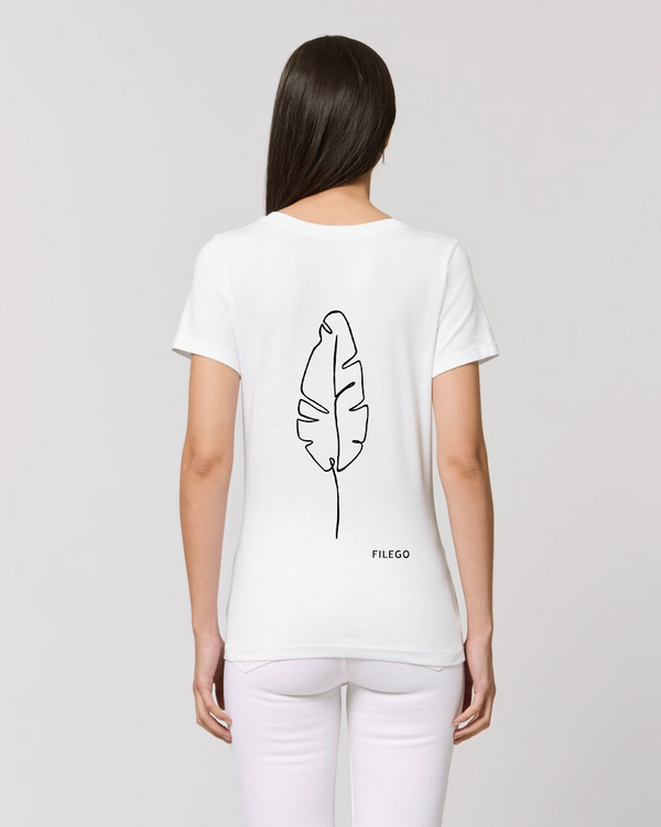 Filego One Line Feather Basic T-Shirt