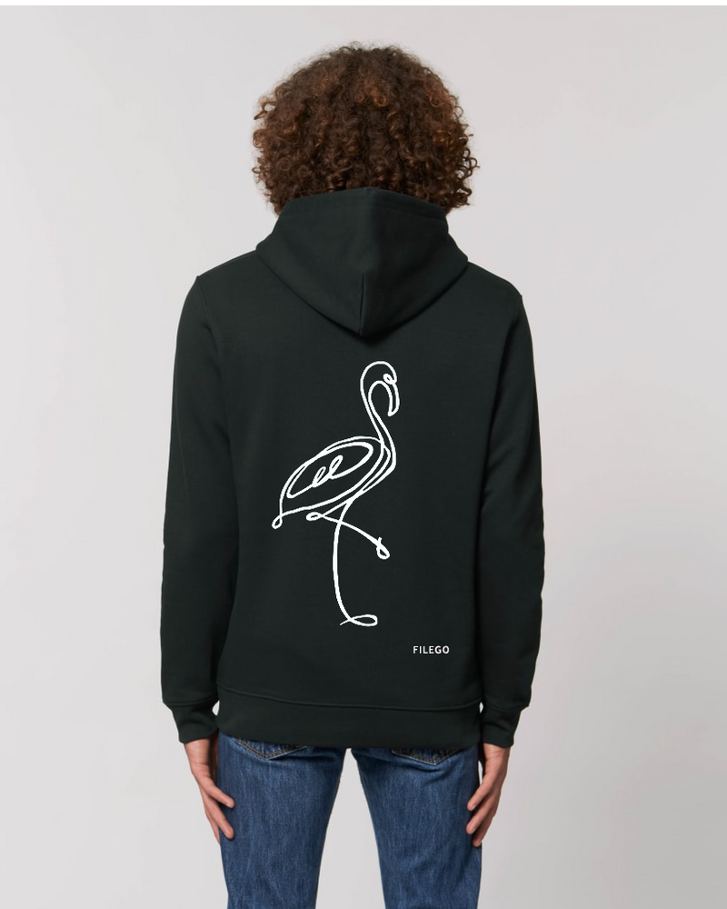 Filego One Line Flamingo Hoodie UNISEX