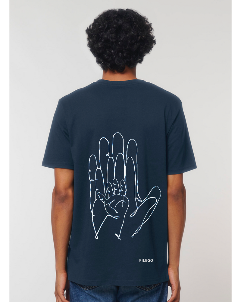 Filego One Line Hands T-Shirt