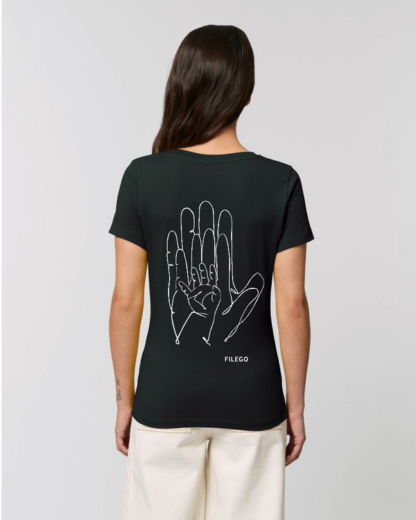 Filego One Line Hands Basic T-Shirt