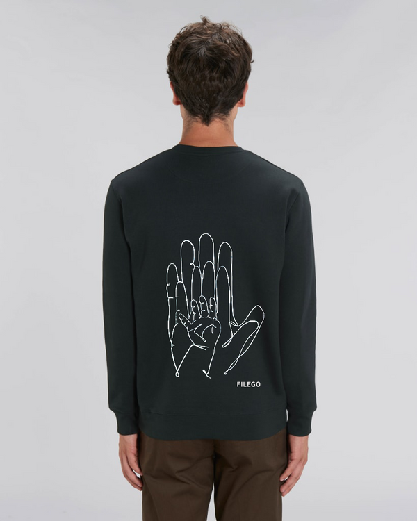 Filego One Line Hands Sweatshirt UNISEX