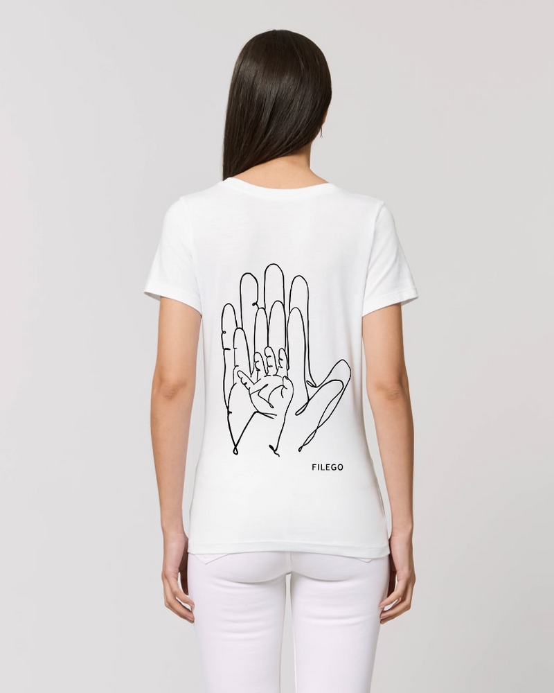 Filego One Line Hands Basic T-Shirt