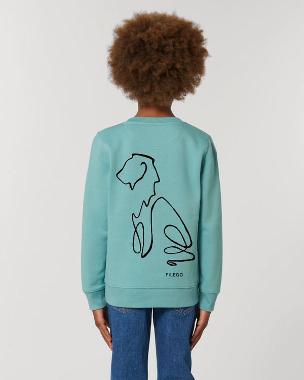 Filego One Line Lion Mini Sweatshirt