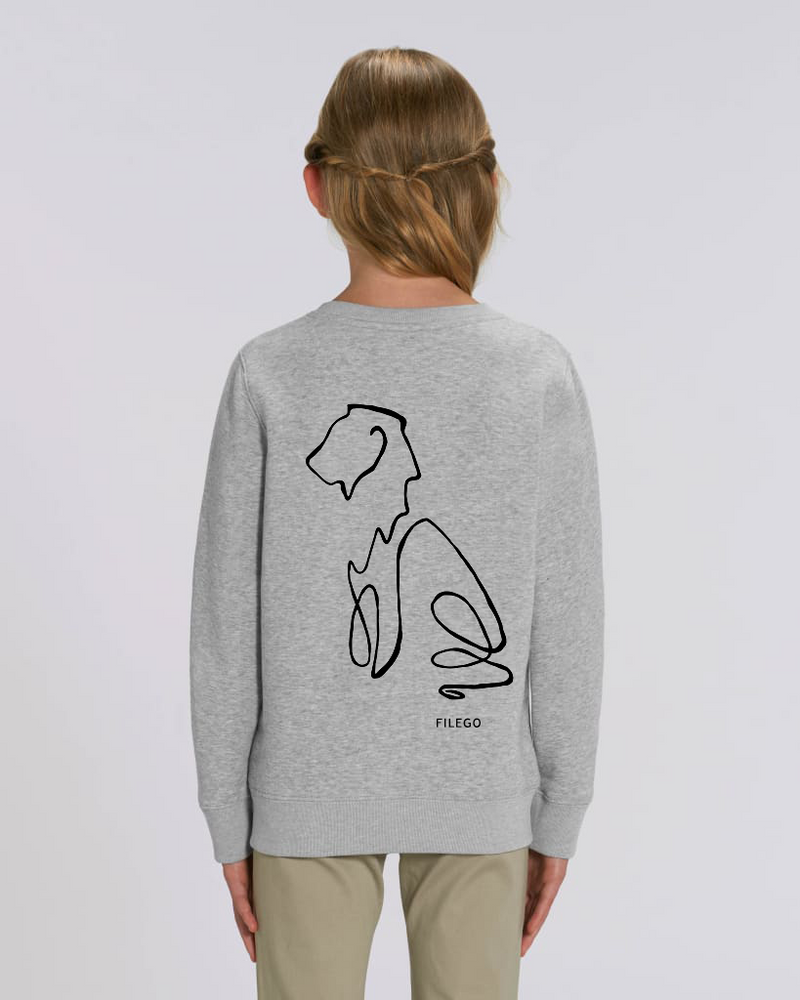 Filego One Line Lion Mini Sweatshirt